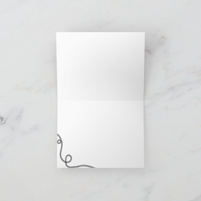 Cartões de agradecimentos dobrado (Interior)