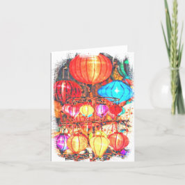 Cartões de agradecimentos dobrado