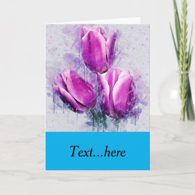 Cartões de agradecimentos dobrado (Frente)