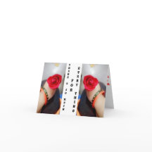 Cartões de agradecimentos dobrado