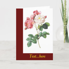 Cartões de agradecimentos dobrado