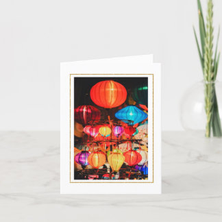 Cartões de agradecimentos dobrado