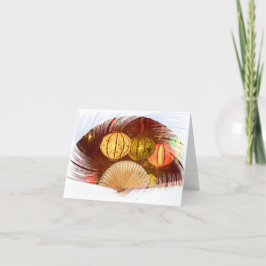 Cartões de agradecimentos dobrado