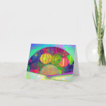 Cartões de agradecimentos dobrado