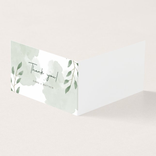 Cartões de agradecimentos dobrado (Exterior)