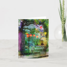 Cartões de agradecimentos dobrado