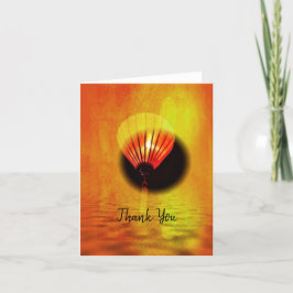 Cartões de agradecimentos dobrado