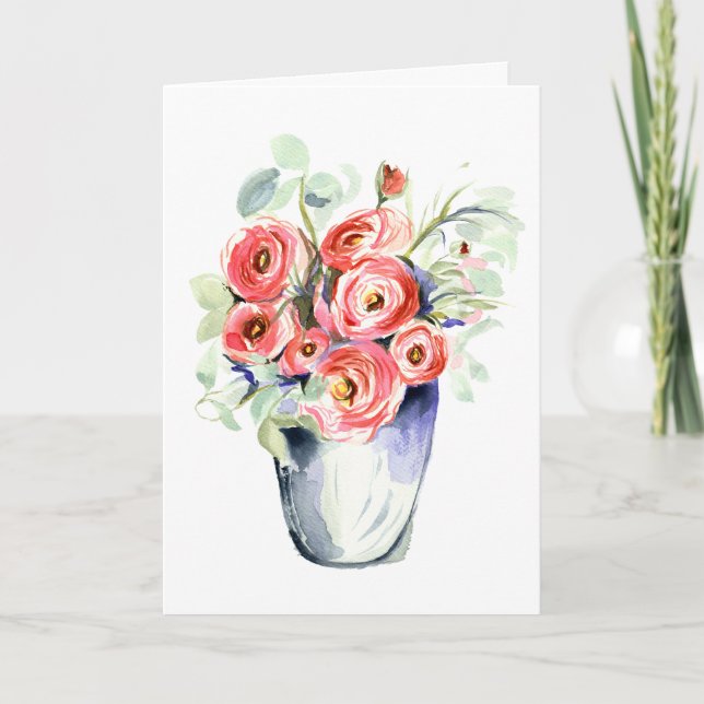 Cartões de agradecimentos dobrado aleatório (Frente)