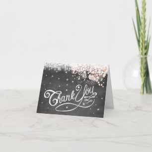 Cartões de agradecimentos Dobrado de Folha de Cor