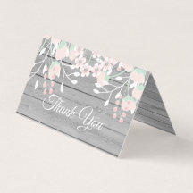 Cartões de agradecimentos dobrado de fotografias d