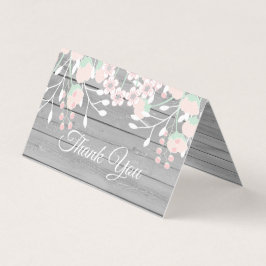 Cartões de agradecimentos dobrado de fotografias d