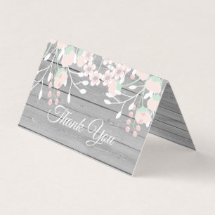 Cartões de agradecimentos dobrado de fotografias d