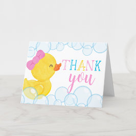 Cartões de agradecimentos Dobrado de Pato de Borra