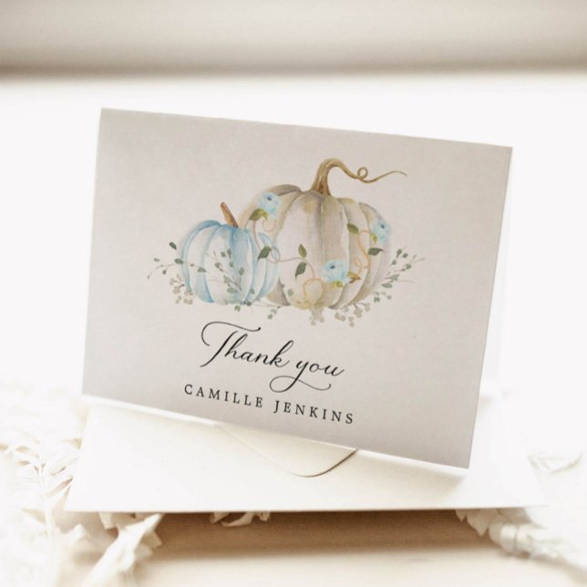 Cartões de agradecimentos Dobrado do Chá de fralda (Criador carregado)