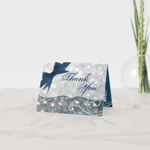 Cartões de agradecimentos Dobrado, Gelado De Inve