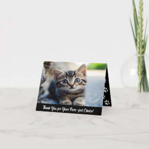 Cartões de agradecimentos dobrado personalizado pa