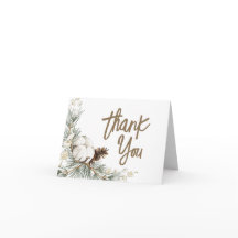 Cartões de agradecimentos Dobrado por Pinecone Spr