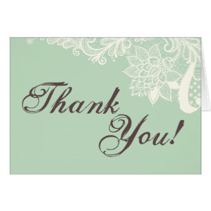 Cartões de agradecimentos Dobrado Vintage Victoria