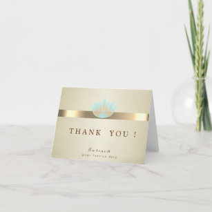 Cartões de agradecimentos Elegante Classy Lotus