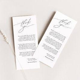 Cartões de agradecimentos Elegante Com Fonte De Ca