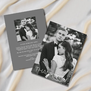 Cartões de agradecimentos Elegante De Casamento De