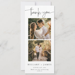 Cartões de agradecimentos Elegante De Fotografia D