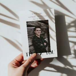 cartões de agradecimentos elegante de graduação de