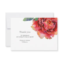 Cartões de agradecimentos elegantes do casamento