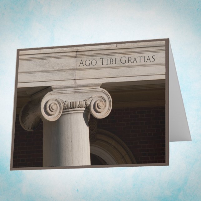 Cartões de agradecimentos em latim (Criador carregado)
