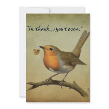 Cartões de agradecimentos engraçado