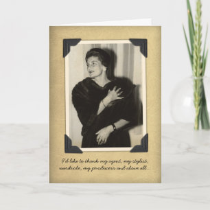 Cartões de agradecimentos Engraçado Vintage