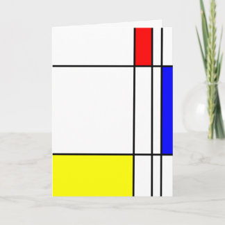 Cartões de agradecimentos (estilo de Mondrian)