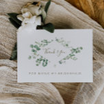 cartões de agradecimentos eucalipto-verde-ponte-ma<br><div class="desc">design de verde de aquarela O texto e as cores neste design pode ser editado</div>