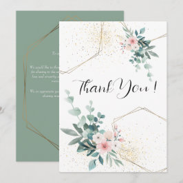 Cartões de agradecimentos Eucalyptus de Casamento 