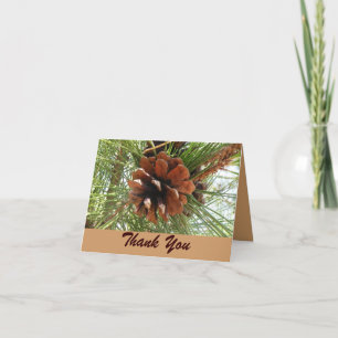 Cartões de agradecimentos Evergreen e Pinecone