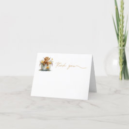 Cartões de agradecimentos, fazenda escocês de vaca