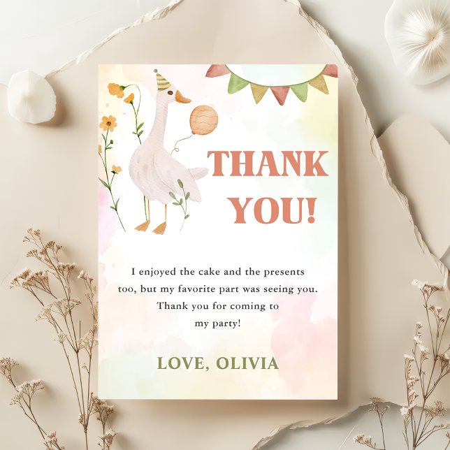 Cartões de agradecimentos Festa de aniversário do  (Criador carregado)