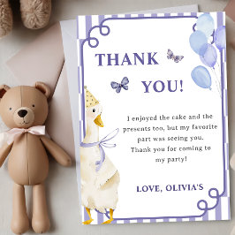 Cartões de agradecimentos Festa de aniversário do 