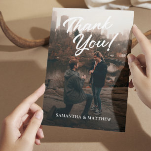 Cartões de agradecimentos festa de noivado