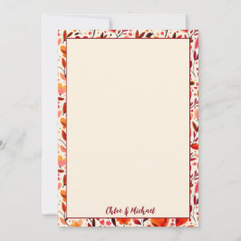 Cartões de agradecimentos Flat Blooms Sensível