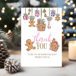 Cartões de agradecimentos Flat de aniversário de N