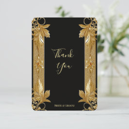 Cartões de agradecimentos flexível do Ornamentado 