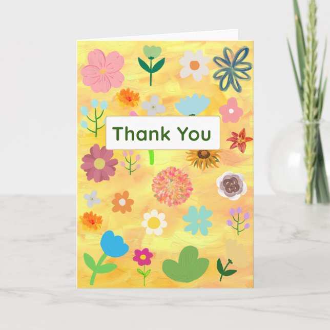 Cartões de agradecimentos flexível e Bonito (Frente)