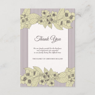 Cartões de agradecimentos florais da simpatia da