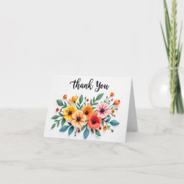 Cartões de agradecimentos Floral