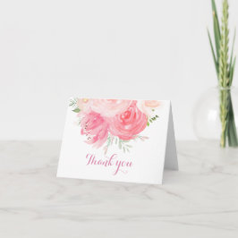 cartões de agradecimentos Floral