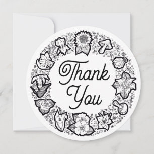 Cartões de agradecimentos Floral