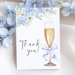Cartões de agradecimentos Floral Azul