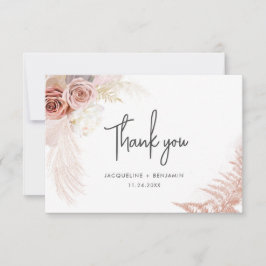 Cartões de agradecimentos Floral de Casamento Pamp