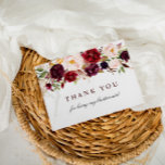 cartões de agradecimentos floral de ponte de bruxo<br><div class="desc">Este design apresenta florescências robustas e escamosas sobre um fundo branco. O texto e as cores neste design podem ser editados</div>